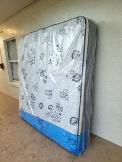 NEW KING PILLOW TOP MATTRESS AND BOX SPRING -- Also Available In All Sizes.