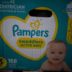 Pampers swaddlers size 3 diapers