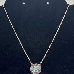 Gold Evil Eye Necklace 