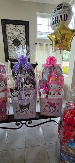 Graduation or birthday Baskets