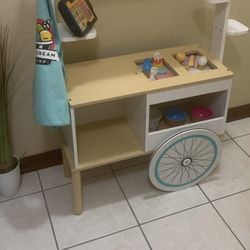 Nice Wooden Ice Cream Cart