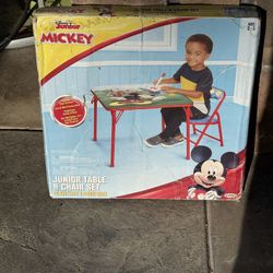 Mickey Mouse Table And Chair Set 