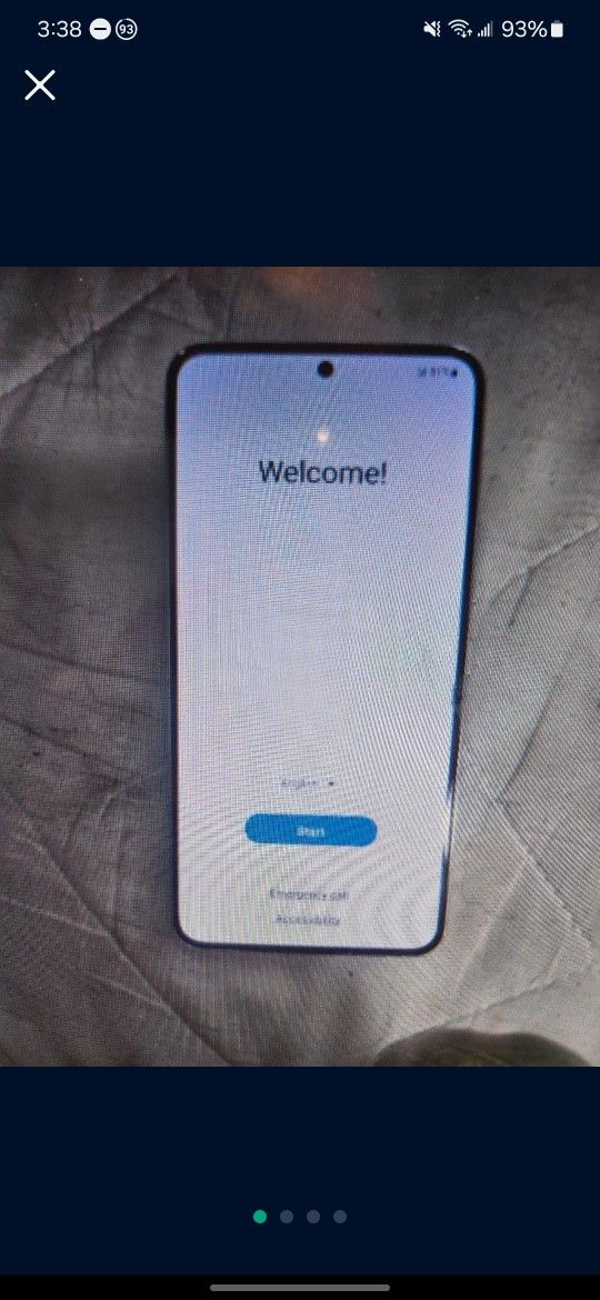 Used Samsung Galaxy S22 128GB white.