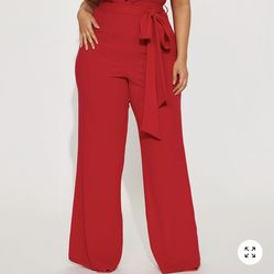 Red jumpsuit
