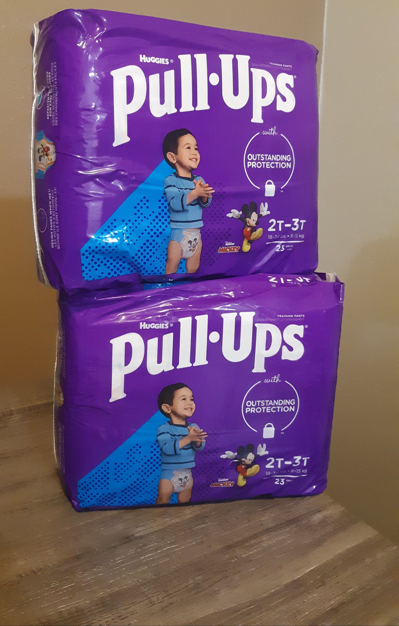 $12 Both~~ TWO bags Huggies pull ups 2t-3t (( 18-34 lbs)) ****23 count