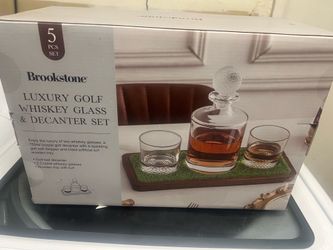 Brookstone luxury whiskey set