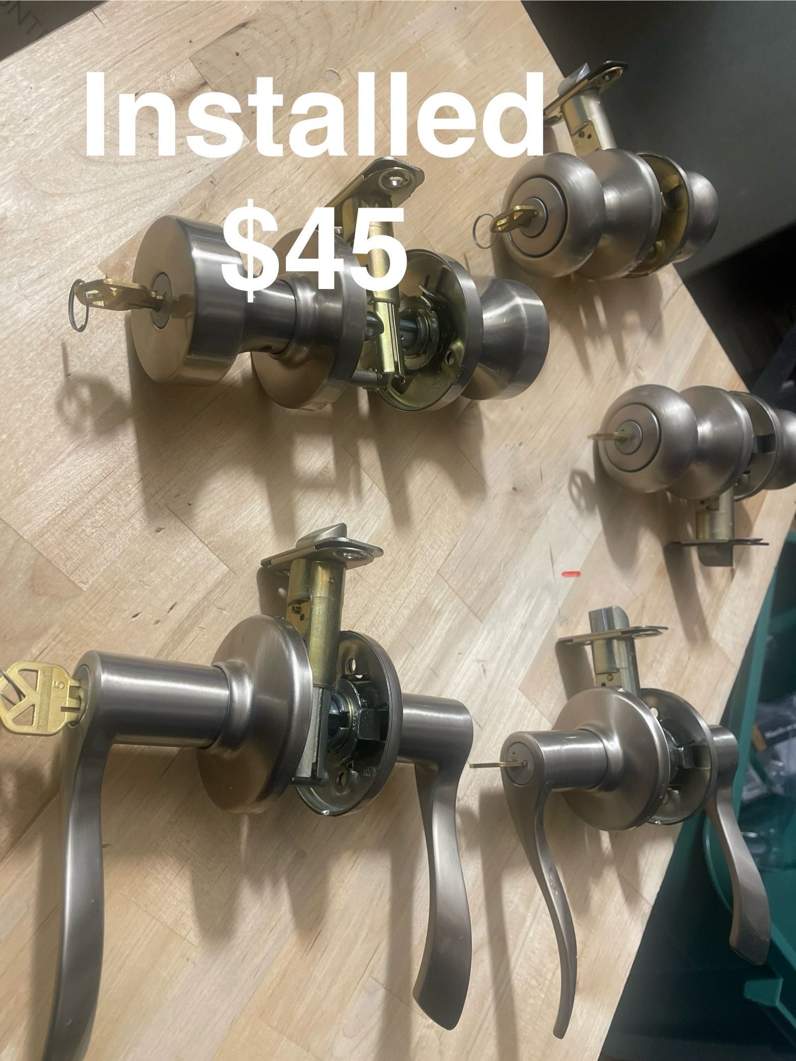 New Door Locks- $15 Or $45 Installed