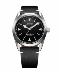 Nivada Grenchen Super Antarctic — Black Dial — New, Full Kit — Ref 32025A15