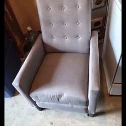 Small gray recliner