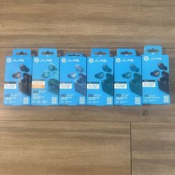 JLab true wireless earbuds/Colors Black,clear teal,Teal,Slate