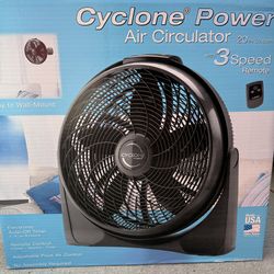 Lasko Elite Collection Cyclone Power Air Circulator 20in