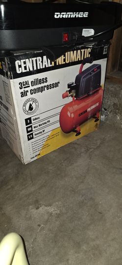 NEW Central Pneumatic 3-Gallon Oil-Free Air Compressor