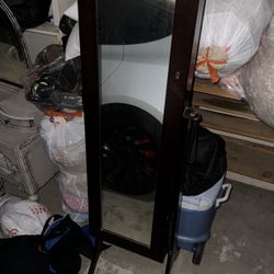 Mirror And Jewelry Vanity Tower