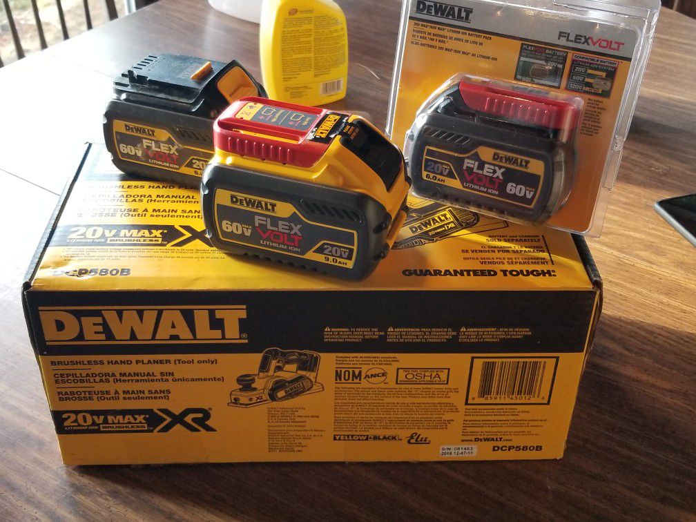 Dewalt planner and flexvolt batteries great deal!!