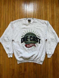 VTG Hot Wheels "One Hundred Percent Pure Die-Cast Metal Products" Sweatshirt XL