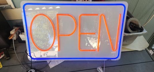 Open Lighted Sign