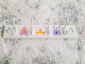 Girls Princess coat rack shelf