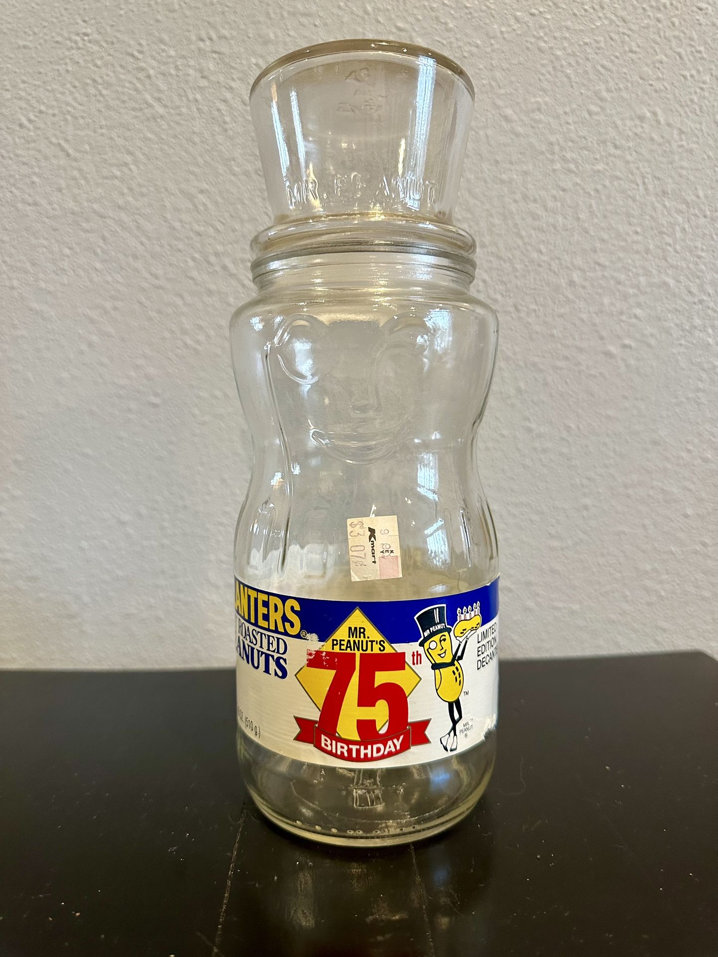 1991 Mr. Peanut 75th Birthday Limited Edition Decanter