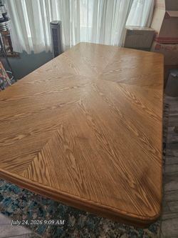 Solid Oak, Leather Billard Cups, Billard Table/Card table.
