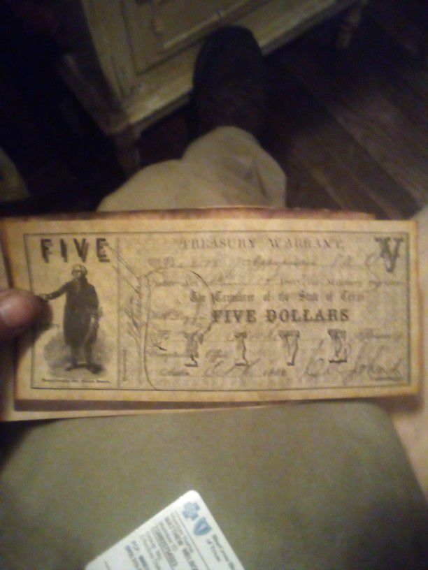 Confederate Treasury Note 