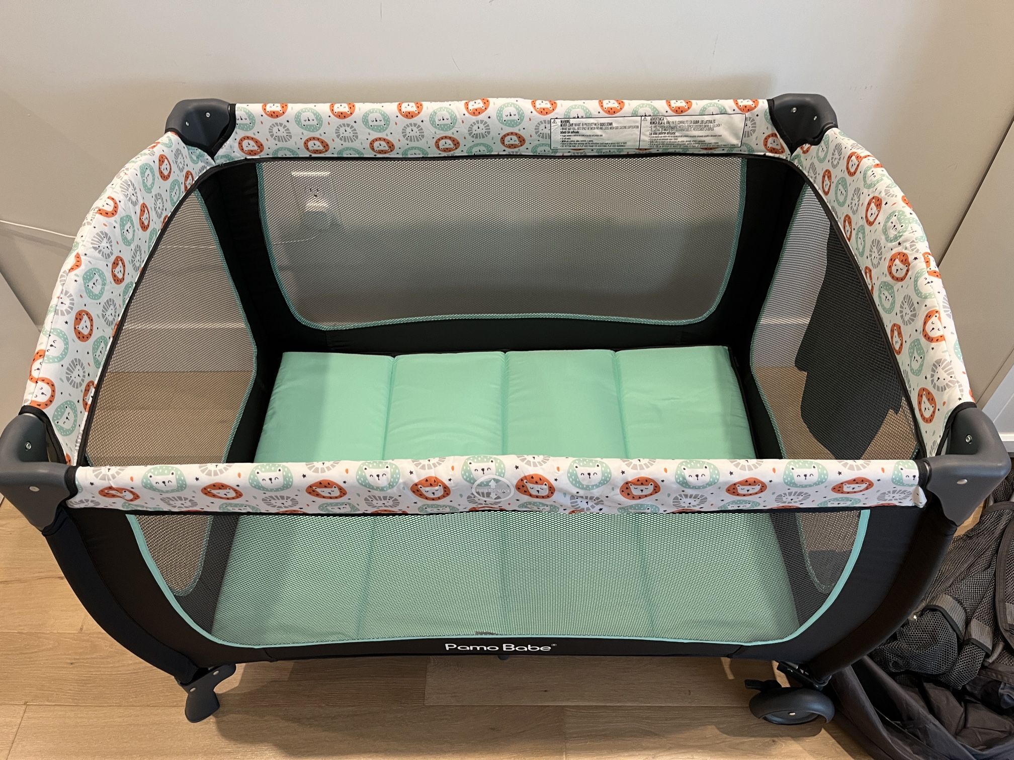 Pamo Babe Foldable Portable Crib Pack And Play Playard