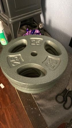 25 LB Standard Weight Plates – Cast Iron – Good Condition