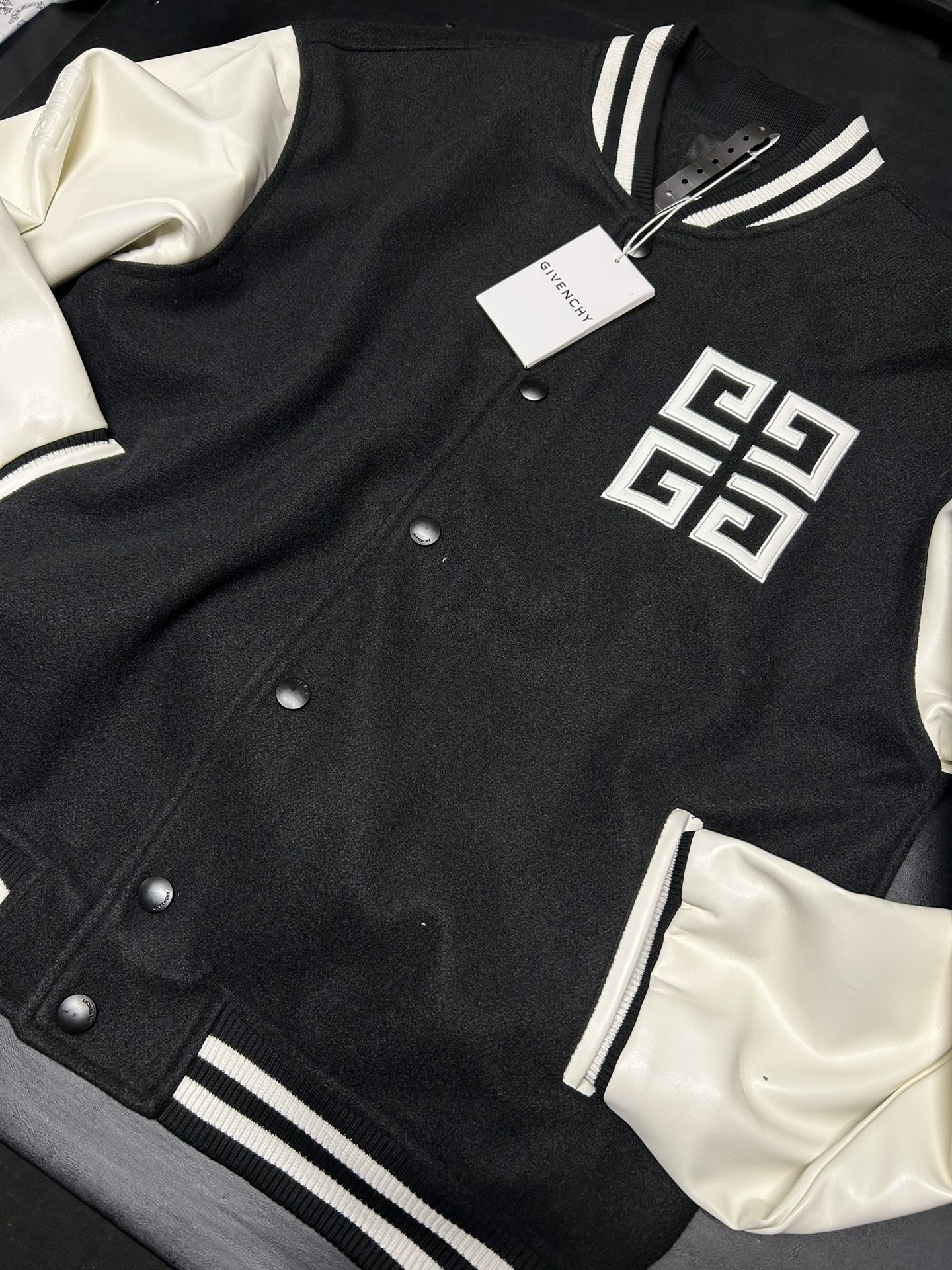 Givenchy Varsity Jacket Brushed Wool-Blend (Size M)