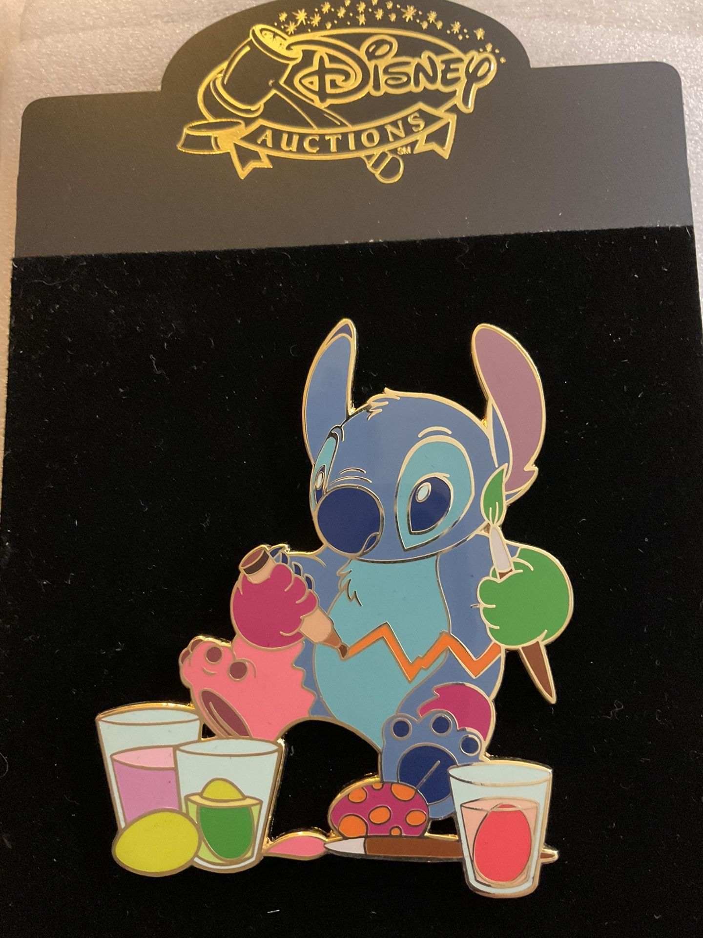 Disney Auctions Stitch Jumbo Easter Pin Le 100