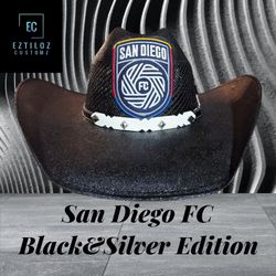 San Diego FC Black Sombrero cowboy hat