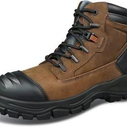 NEW Size 7 Men ANDANDA Work Boots Steel Toe Lightweight Breathable Safety Puncture Proof Indestructible Non-Slip Resistant Shoes