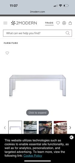 KARTELL Original clear Coffe Table NEW