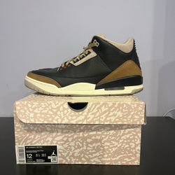Nike Men’s Jordan 3 Retro Size 12 Desert Elephant |CT8532-008| USED PREOWNED  