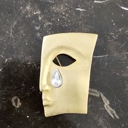 Face Brooch Jewelry 