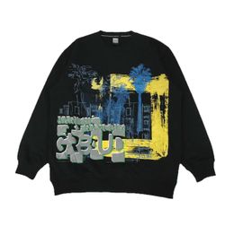 Vintage Marithe Francois Girbaud Sweatshirt 2XL XXL Black Crewneck Pullover 90s