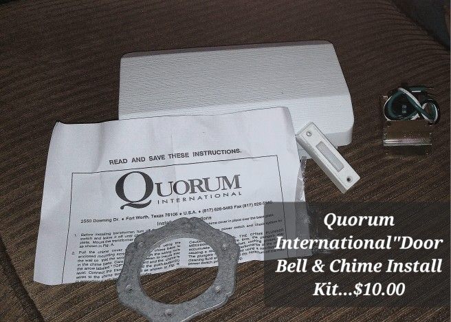 Quorum International DOOR BELL & CHIME INSTALL KIT....