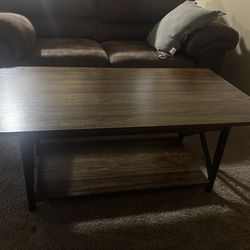 Brown coffee table