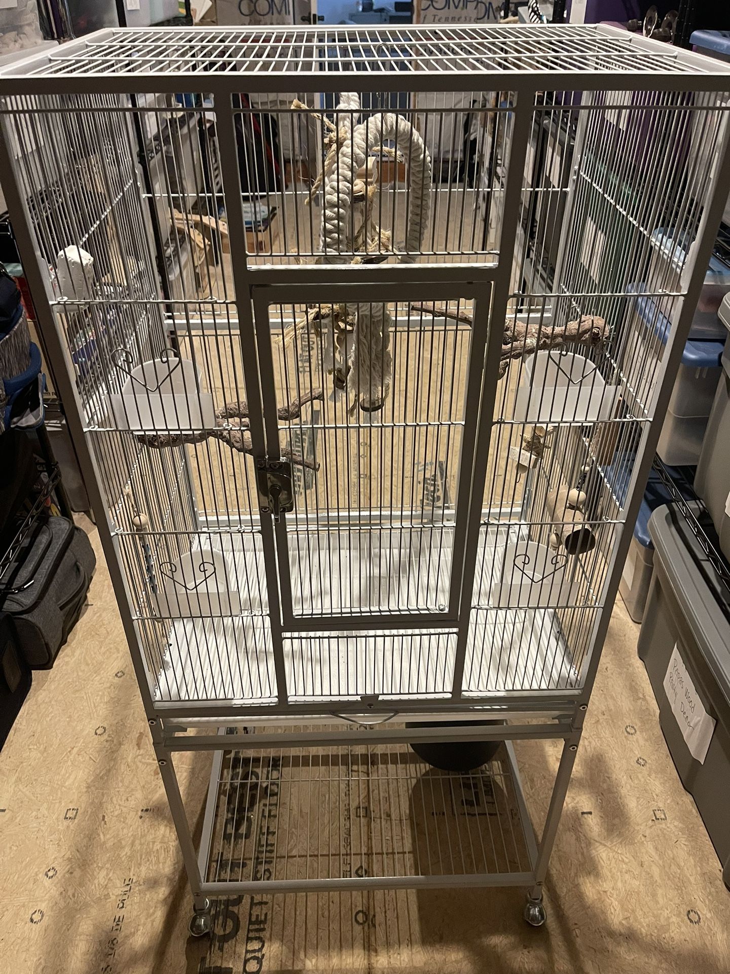 Bird cage and accessories