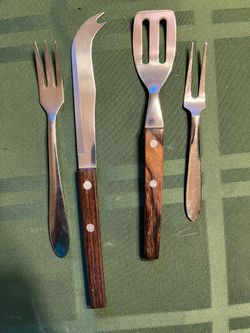 Charcuterie board vintage utensils
