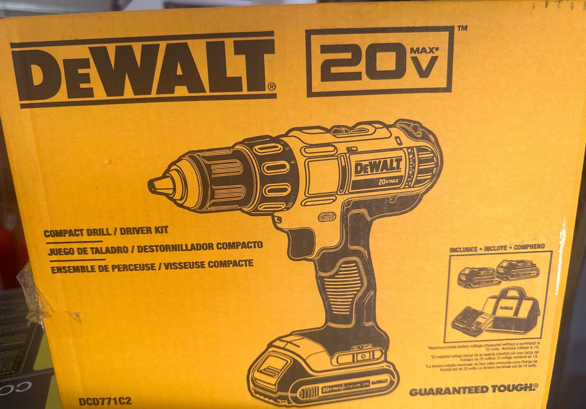 Dewalt Drill New In Box 20 Volt