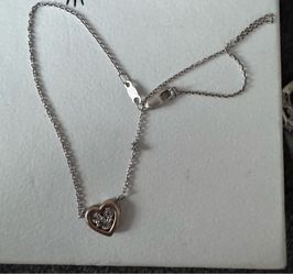 10k white gold anklet