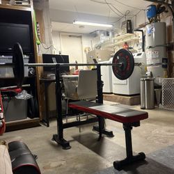 Weight Bench Set Up