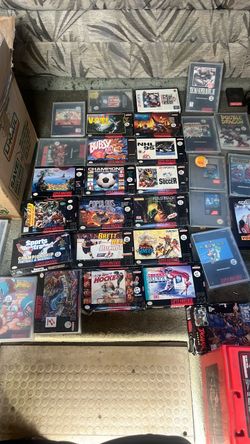 Retro Gaming Lot: Boxed SNES Games, Sega, Atari Jaguar (Will Bundle or Separate)