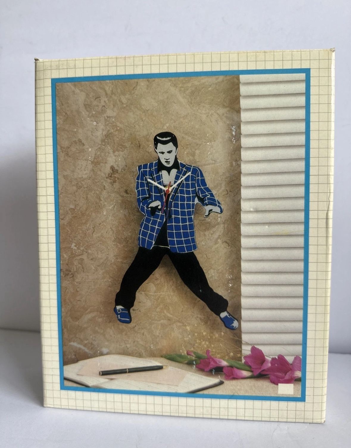 Elvis Presley Swinging Hips Pendulum Wall Clock Blue Suite 13" UIB