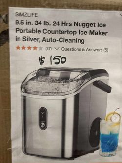 9.5in 34lb Nugget Ice Maker