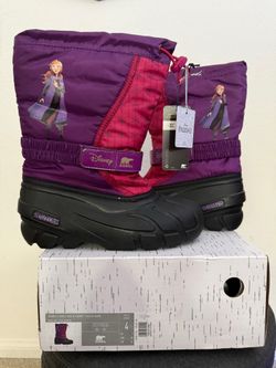Ana Snow Boots Frozen 2 SOREL Youth size 4