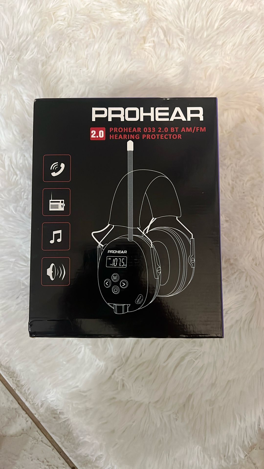 ProHear 033 2.0 Bluetooth AM/FM Hearing Protection Headset — New Open Box