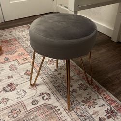 Padded Stool - Grey 