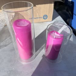 Candle Holders With Used Candles