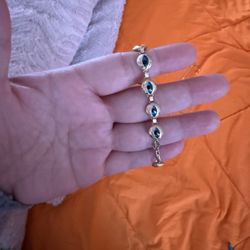 Evil Eye Bracelet 14k