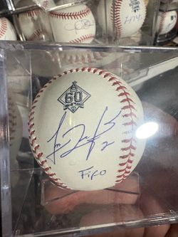 Luis Rengifo signed baseball